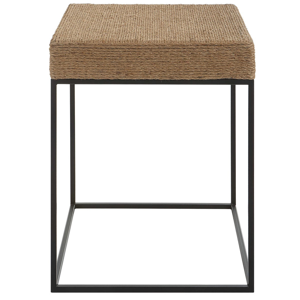 Laramie Rustic Rope Accent Table - Bombay Mercantile