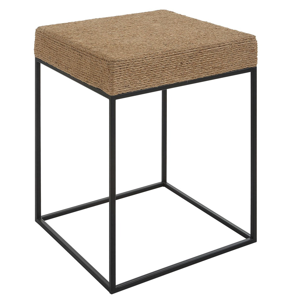 Laramie Rustic Rope Accent Table - Bombay Mercantile