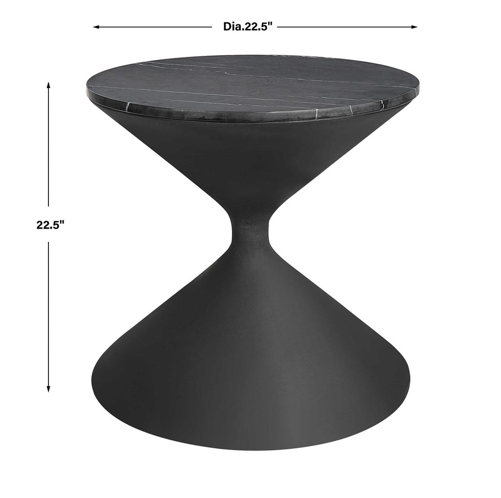 Time's Up Hourglass Shaped Side Table - Bombay Mercantile
