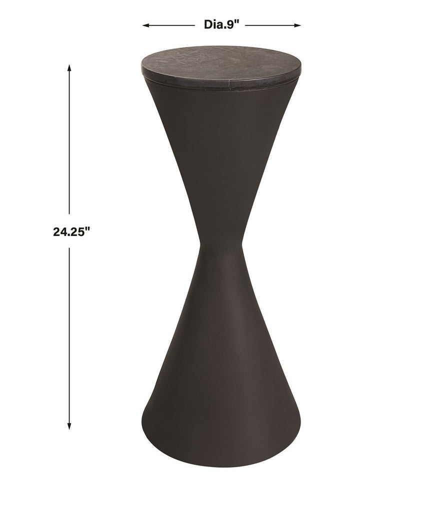 Time's Up Hourglass Shaped Drink Table - Bombay Mercantile