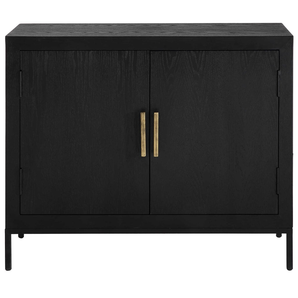 Front Range Dark Oak 2 Door Cabinet - Bombay Mercantile