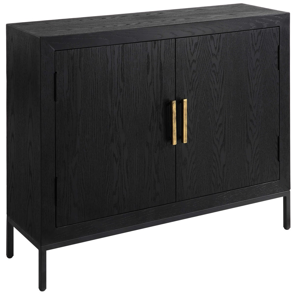 Front Range Dark Oak 2 Door Cabinet - Bombay Mercantile