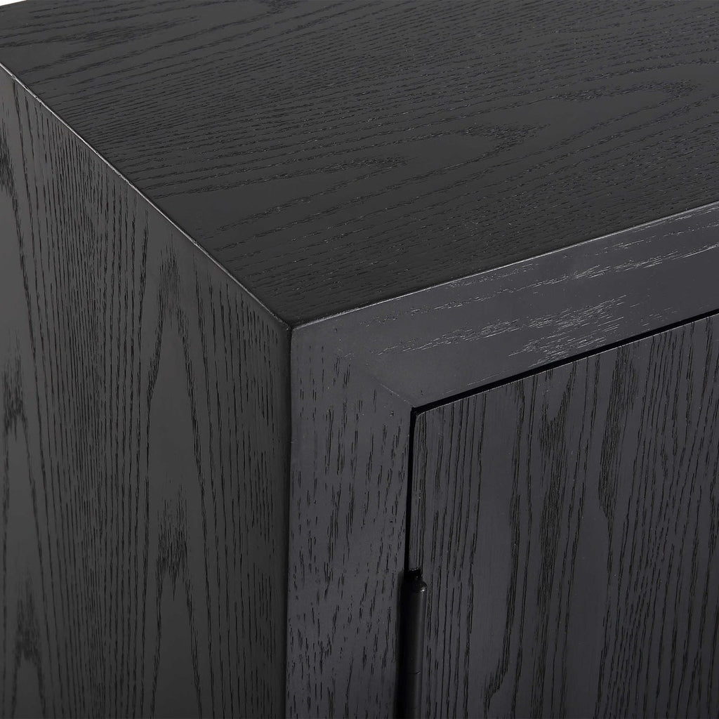 Front Range Dark Oak 2 Door Cabinet - Bombay Mercantile