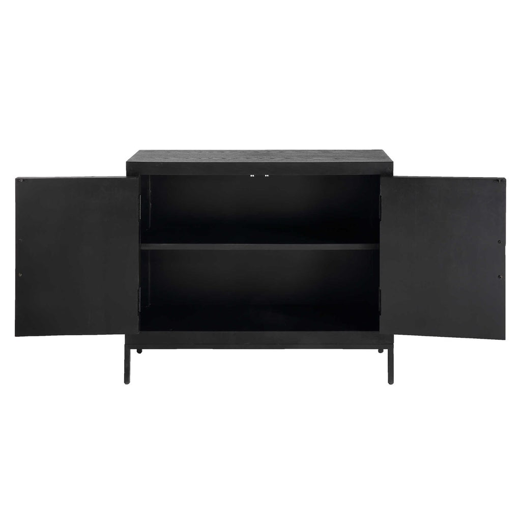 Front Range Dark Oak 2 Door Cabinet - Bombay Mercantile