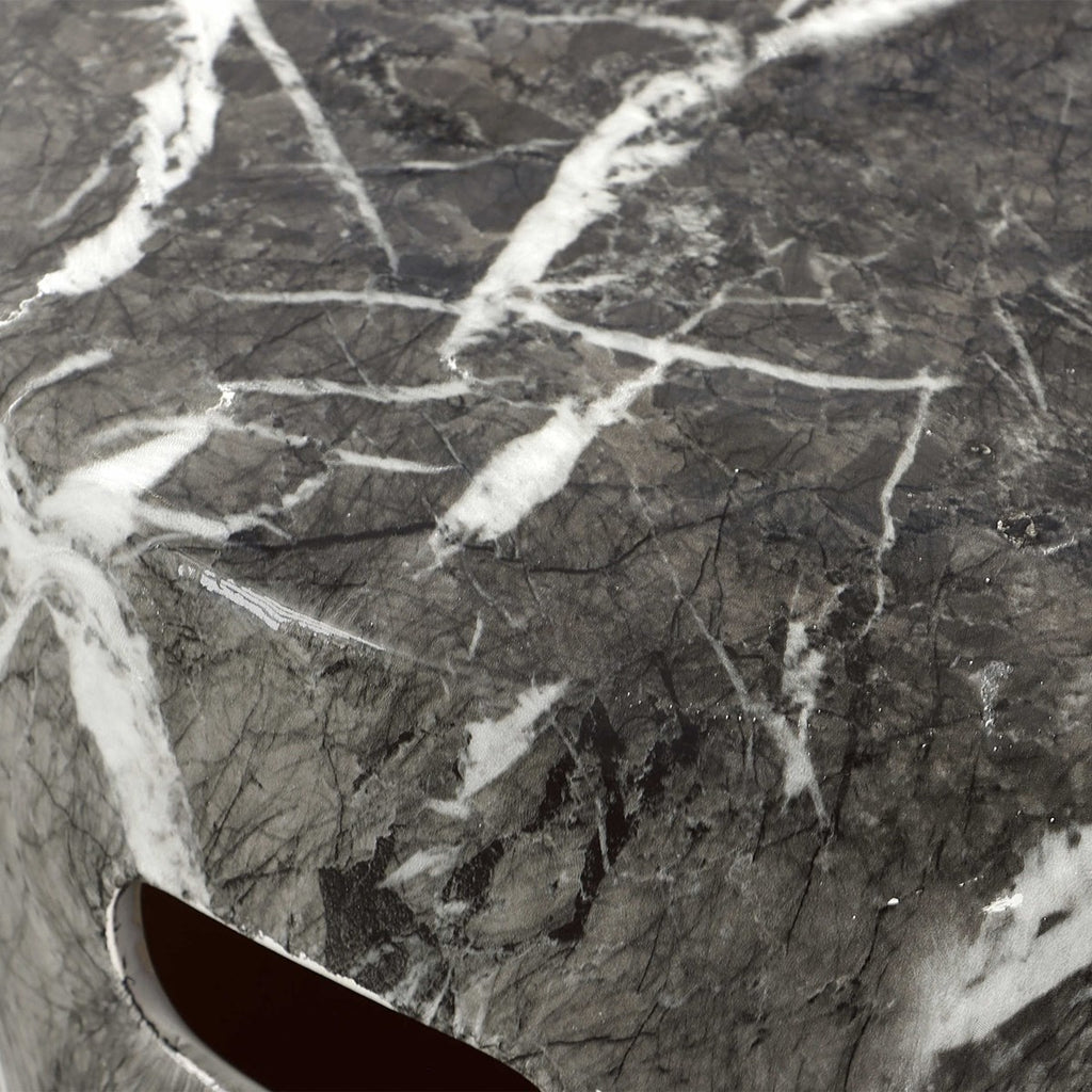 Marvel Marbled Garden Stool - Bombay Mercantile