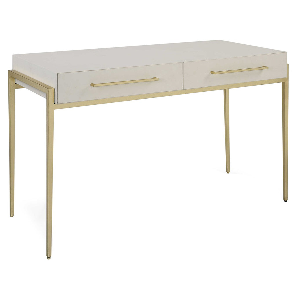 Jewel Modern White Desk - Bombay Mercantile