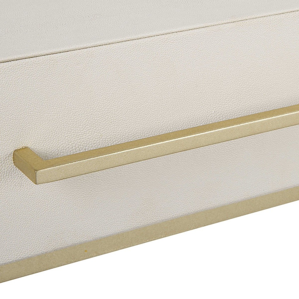 Jewel Modern White Desk - Bombay Mercantile