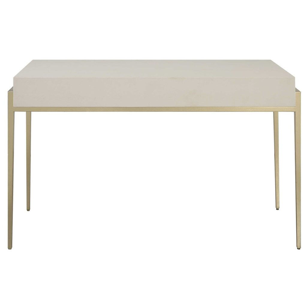 Jewel Modern White Desk - Bombay Mercantile