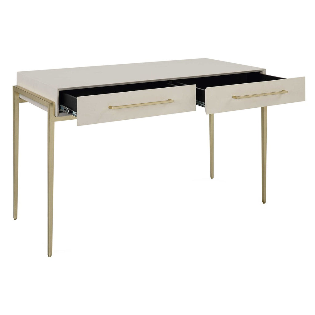 Jewel Modern White Desk - Bombay Mercantile