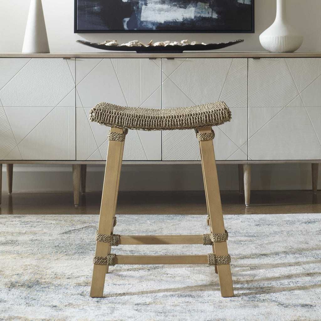 Everglade Sea Grass Counter Stool - Bombay Mercantile