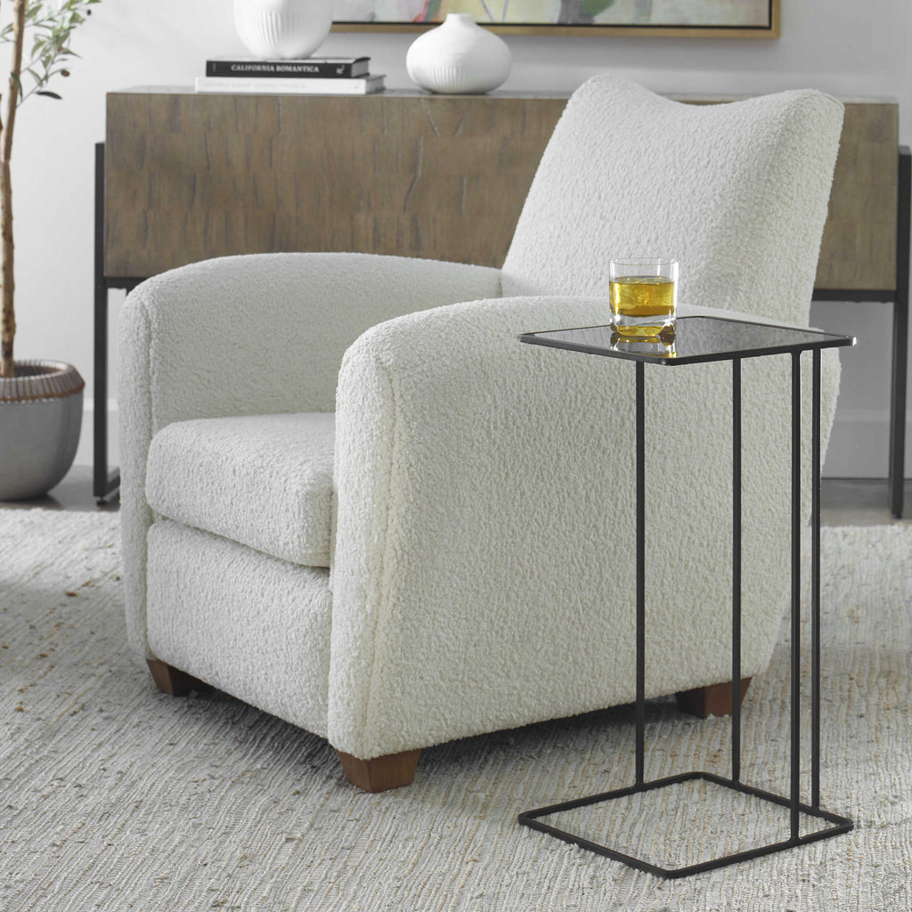 Cadmus Black Accent Table - Bombay Mercantile