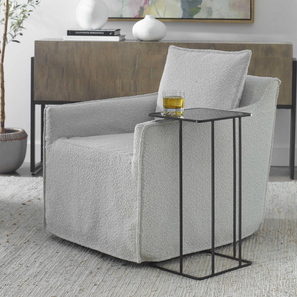 Cadmus Black Accent Table - Bombay Mercantile