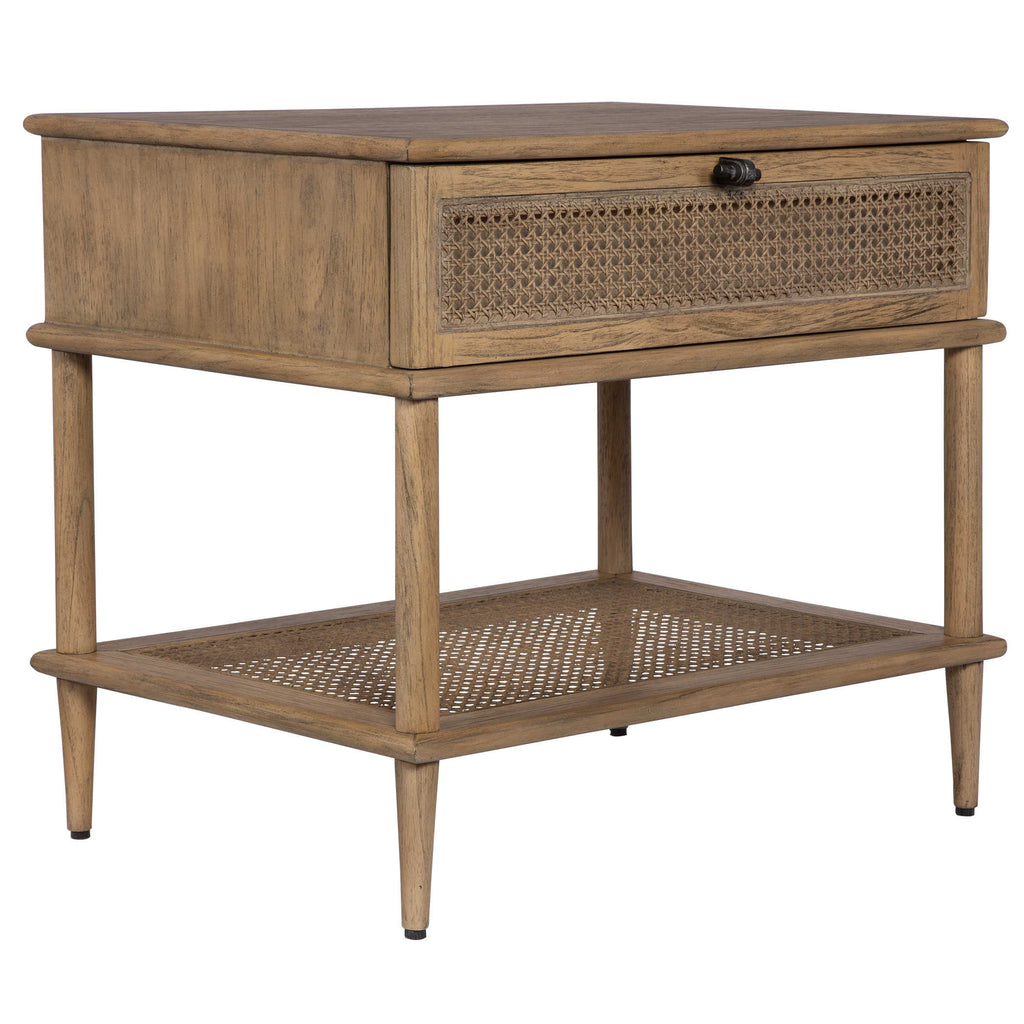 Coast Tattan Cane Side Table - Bombay Mercantile