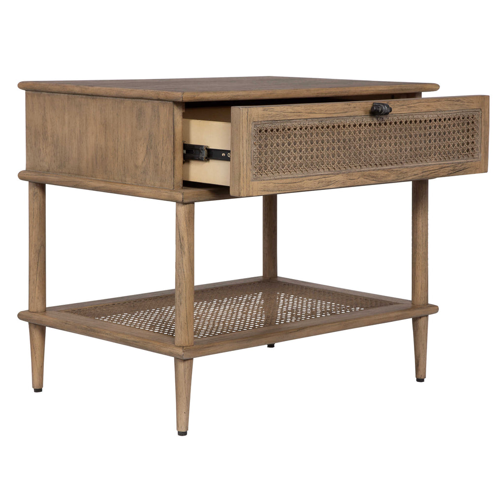 Coast Tattan Cane Side Table - Bombay Mercantile