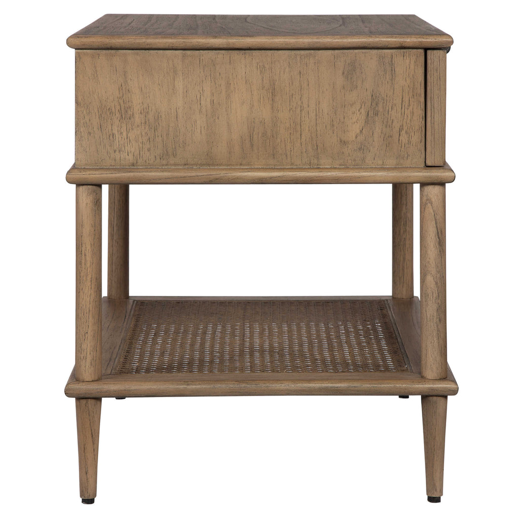 Coast Tattan Cane Side Table - Bombay Mercantile