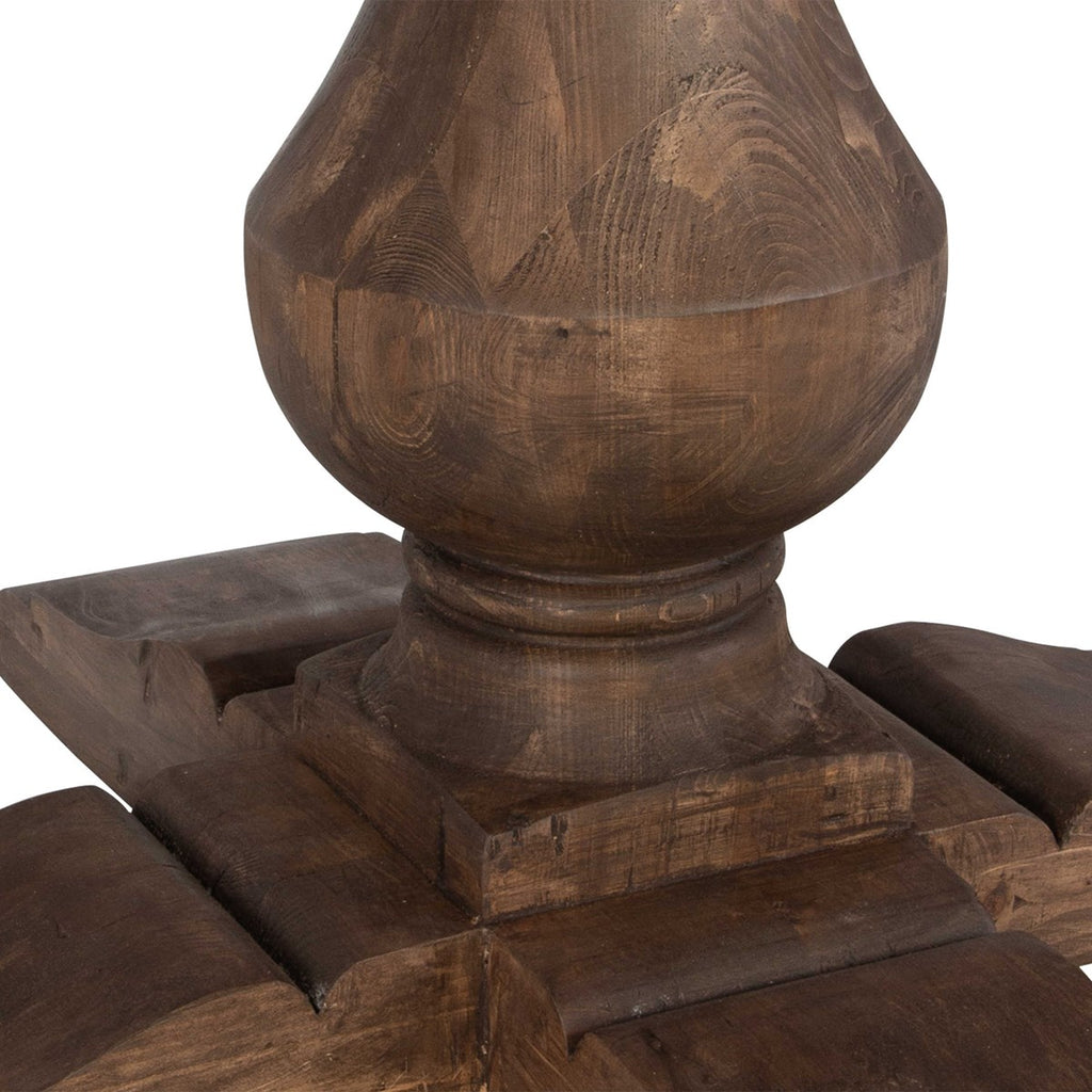 Stratford Wood Round Dining Table - Bombay Mercantile