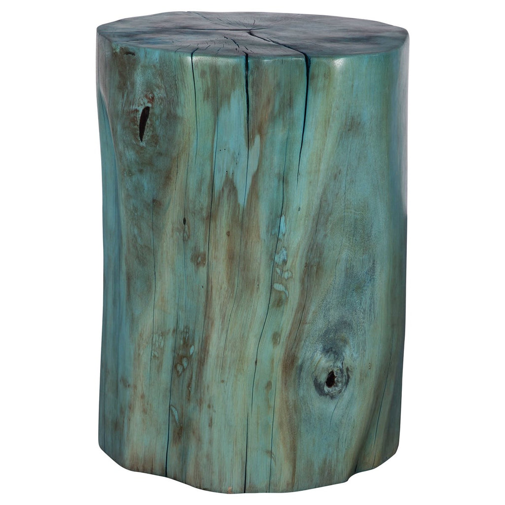 Habitat Blue Accent Stool - Bombay Mercantile