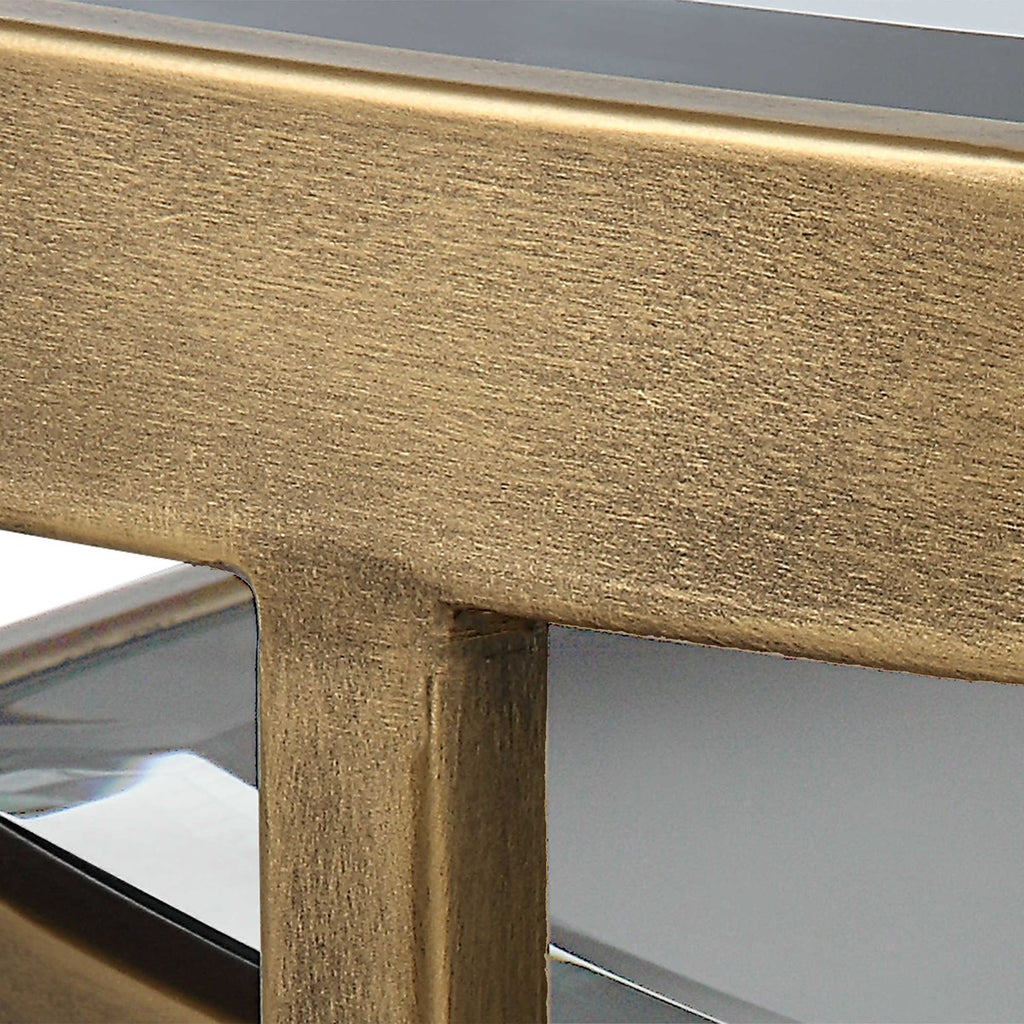 Vista Gold Nesting Tables, Set Of 2 - Bombay Mercantile