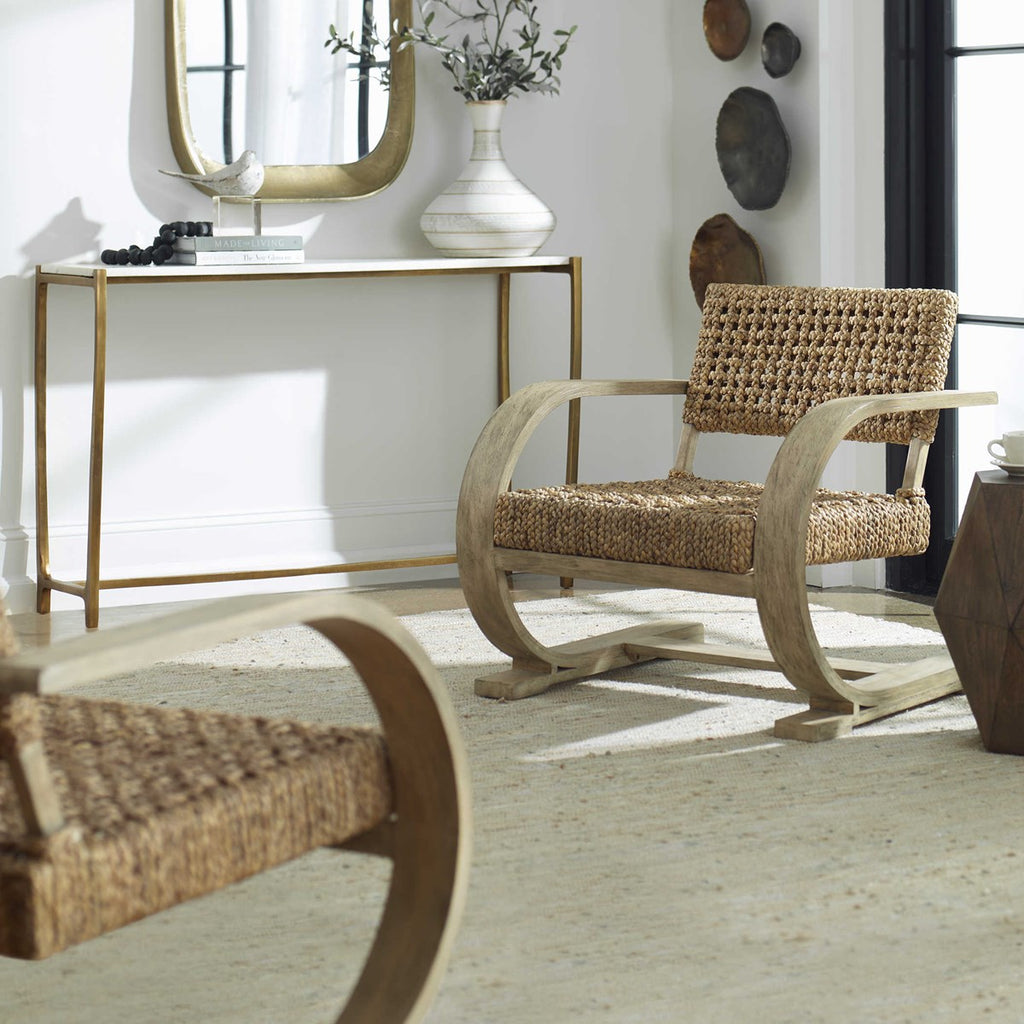 Rehema Driftwood Accent Chair - Bombay Mercantile