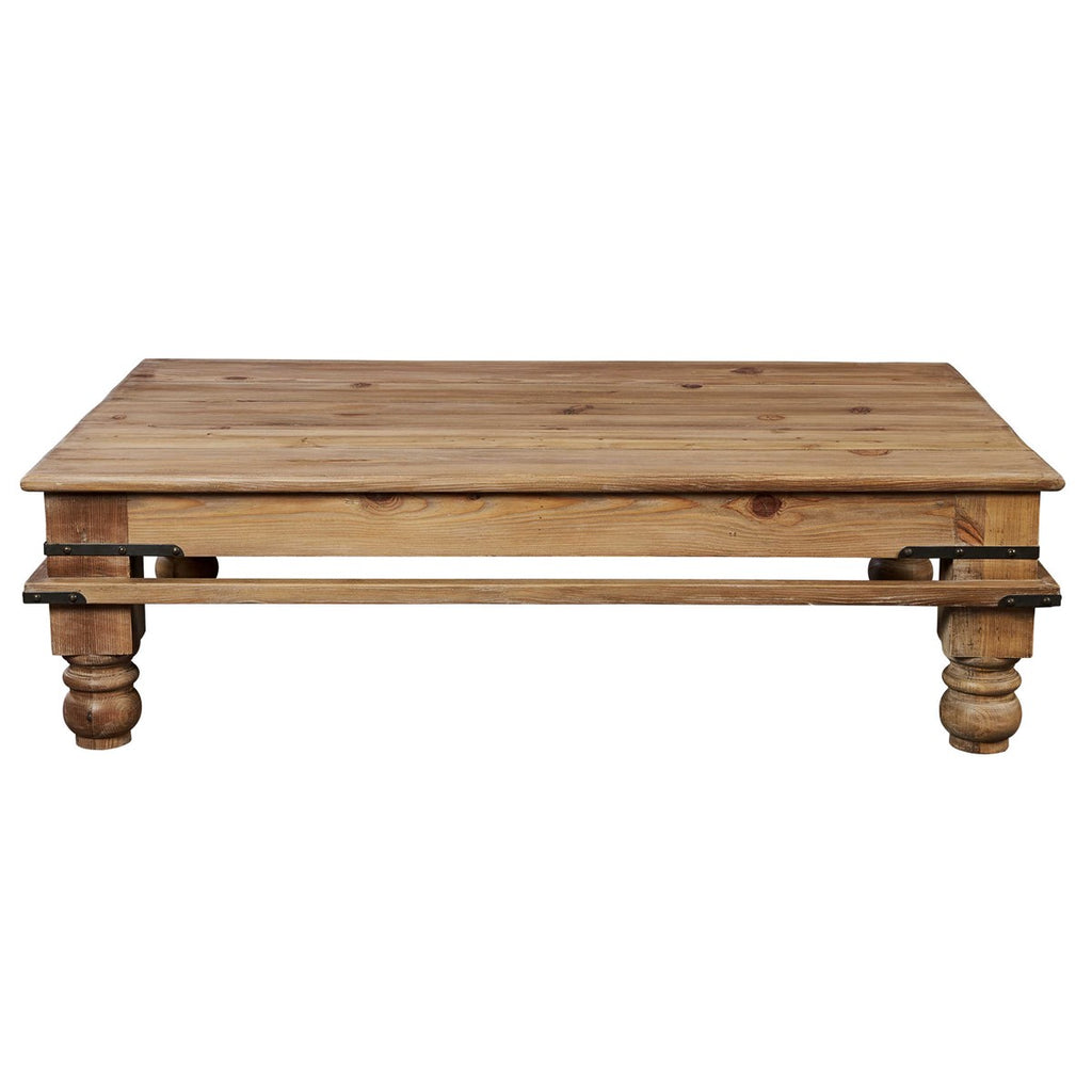 Hargett Pine Coffee Table - Bombay Mercantile