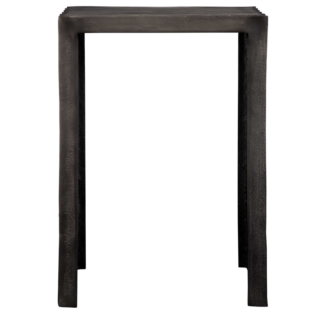 In The Groove Aluminum Accent Table - Bombay Mercantile