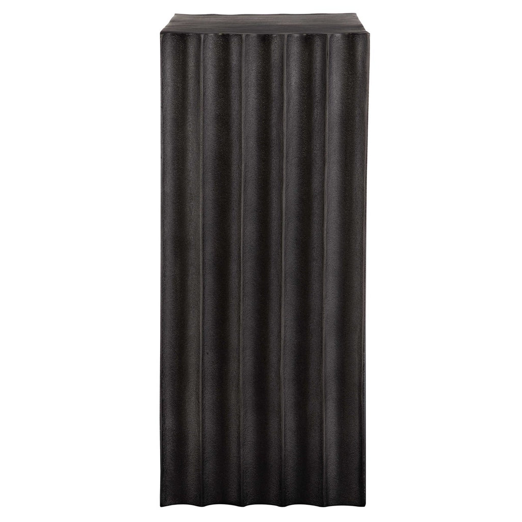 In The Groove Aluminum Accent Table - Bombay Mercantile