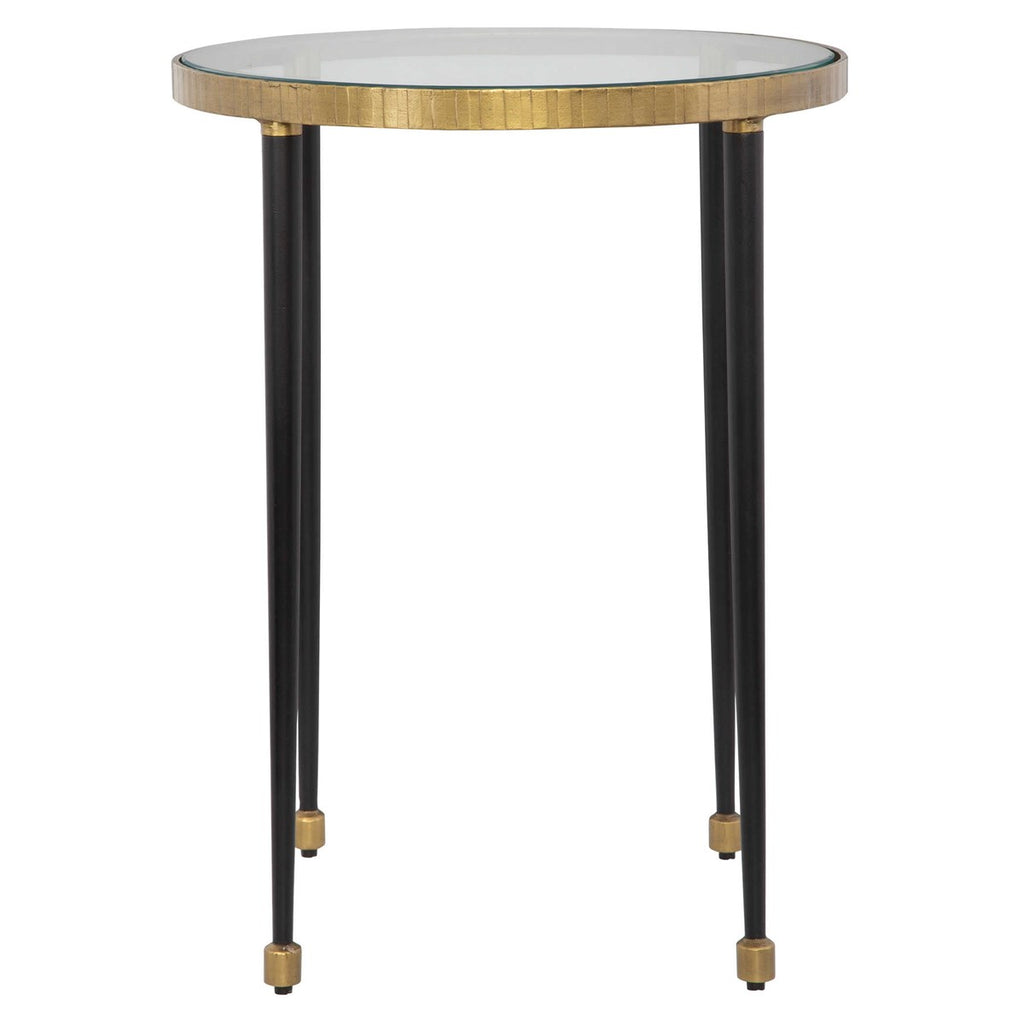 Stiletto Antique Gold Side Table - Bombay Mercantile