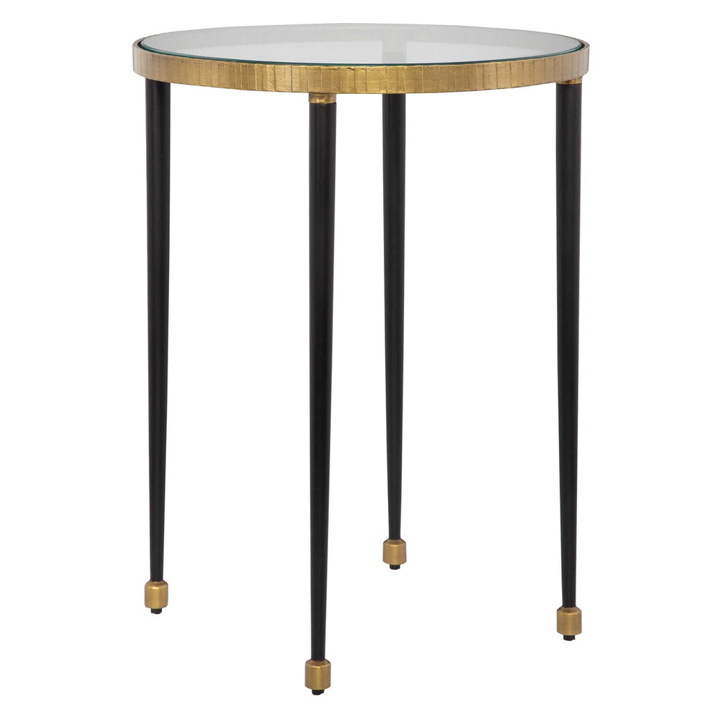 Stiletto Antique Gold Side Table - Bombay Mercantile