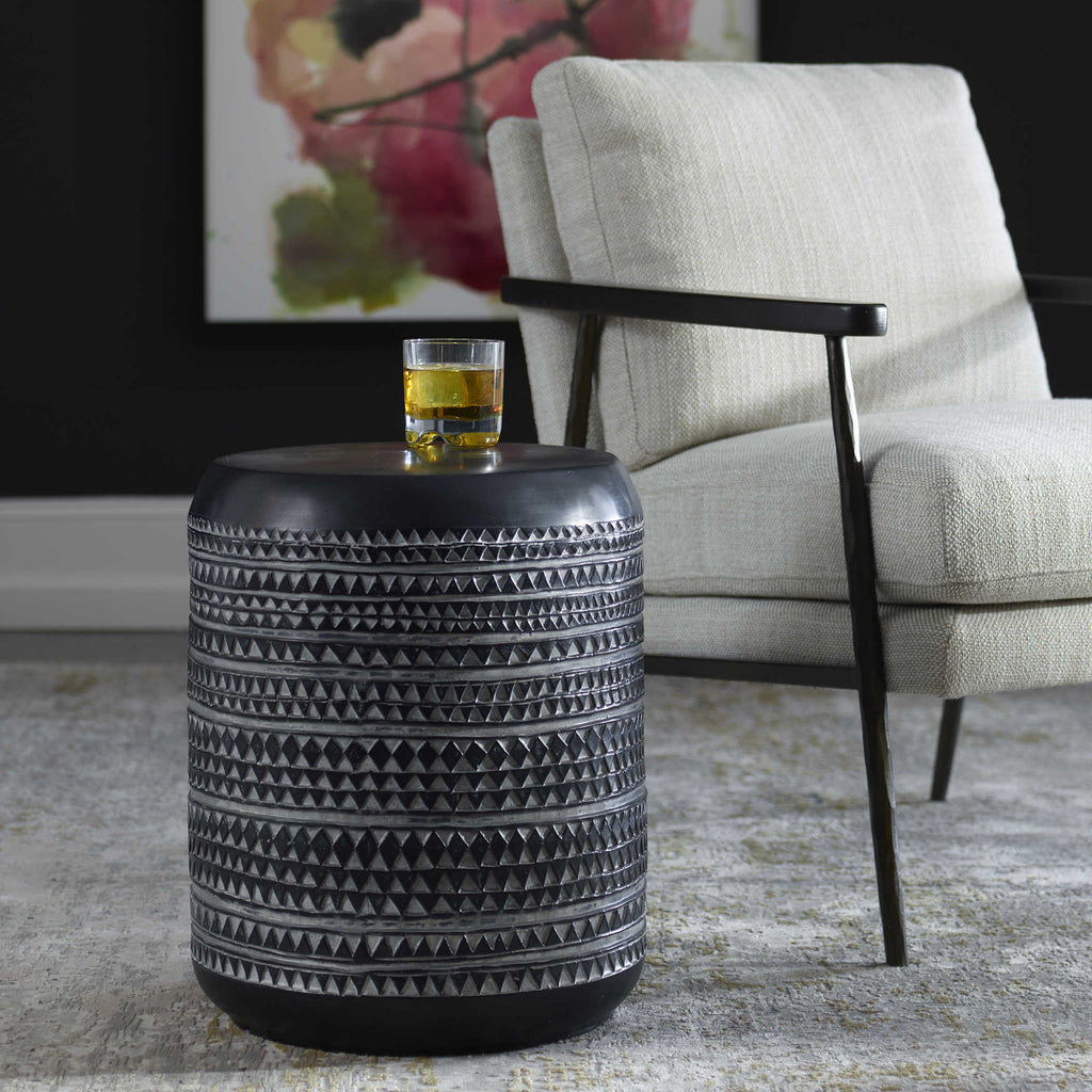 Cutting Edge Tribal Accent Table - Bombay Mercantile