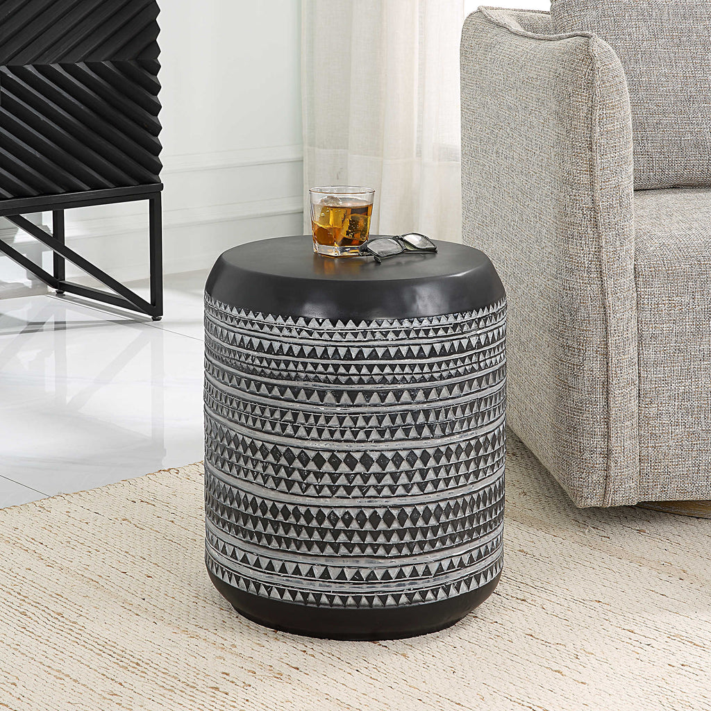 Cutting Edge Tribal Accent Table - Bombay Mercantile