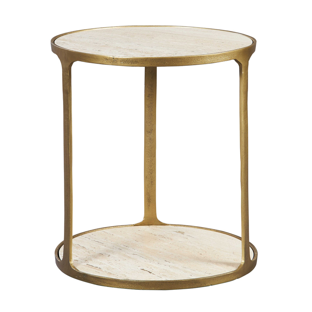 Clench Brass Side Table - Bombay Mercantile