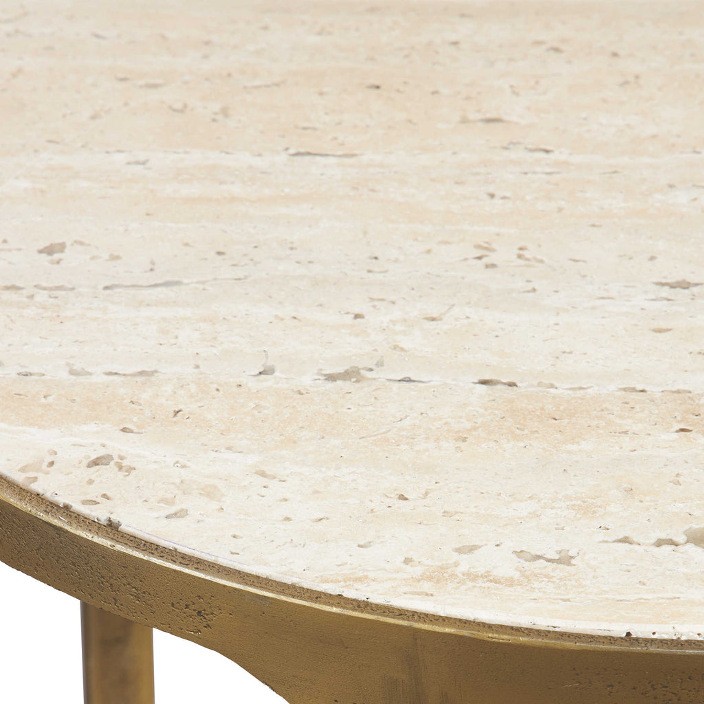 Clench Brass Side Table - Bombay Mercantile