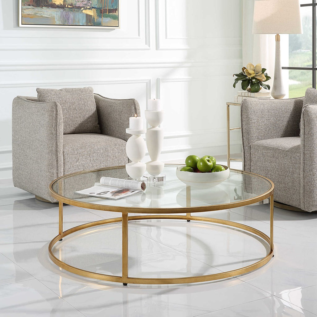 Radius Modern Circular Coffee Table - Bombay Mercantile