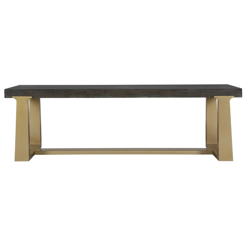 Voyage Brass And Wood Bench - Bombay Mercantile