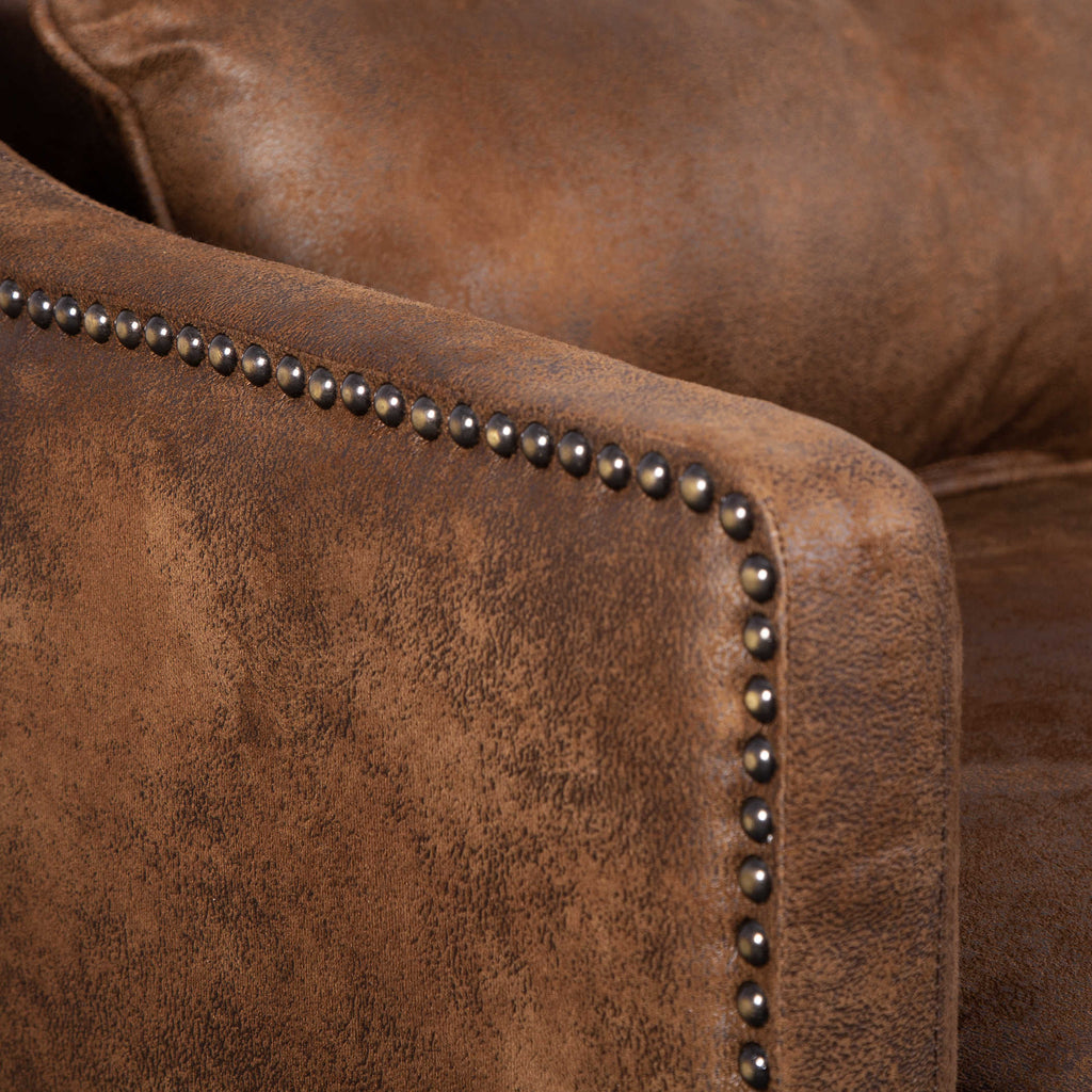 Clay Leather Armchair - Bombay Mercantile