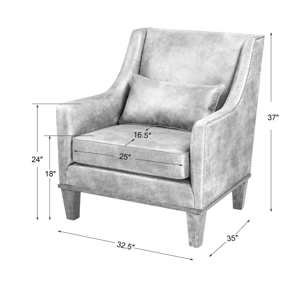 Clay Leather Armchair - Bombay Mercantile