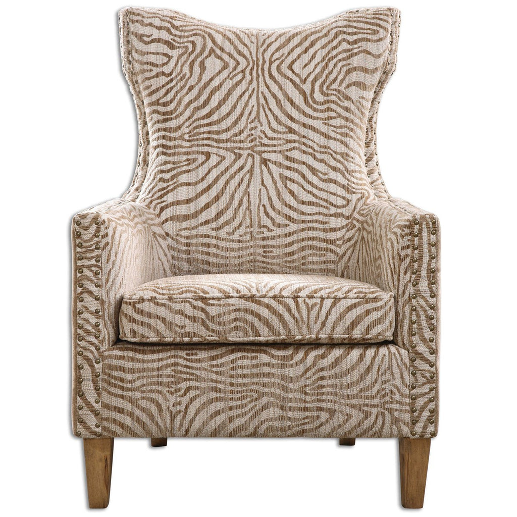 Kiango Animal Pattern Armchair - Bombay Mercantile