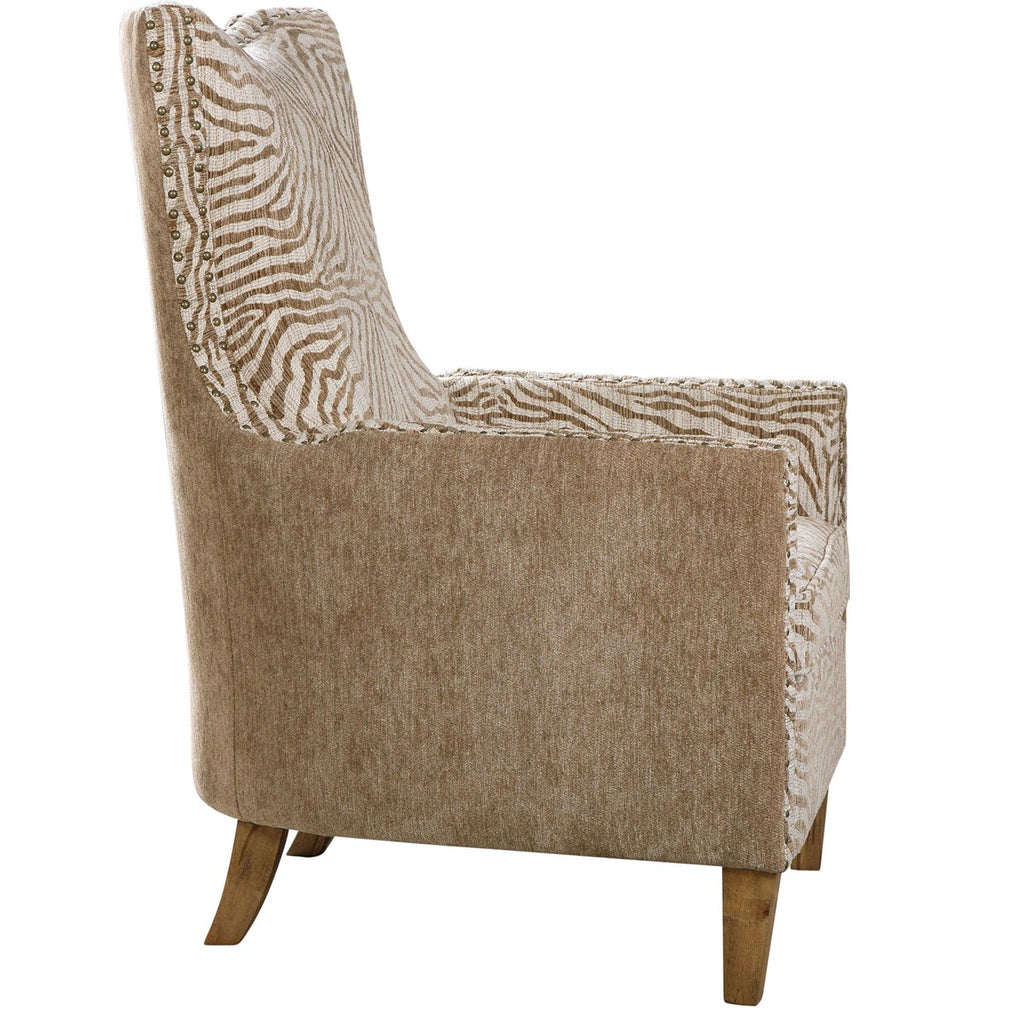Kiango Animal Pattern Armchair - Bombay Mercantile