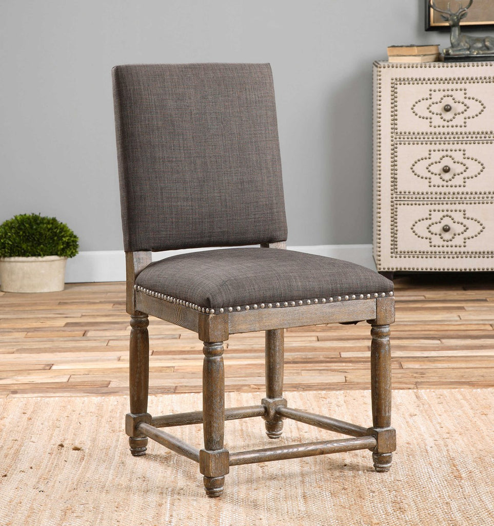 Laurens Gray Accent Chair - Bombay Mercantile