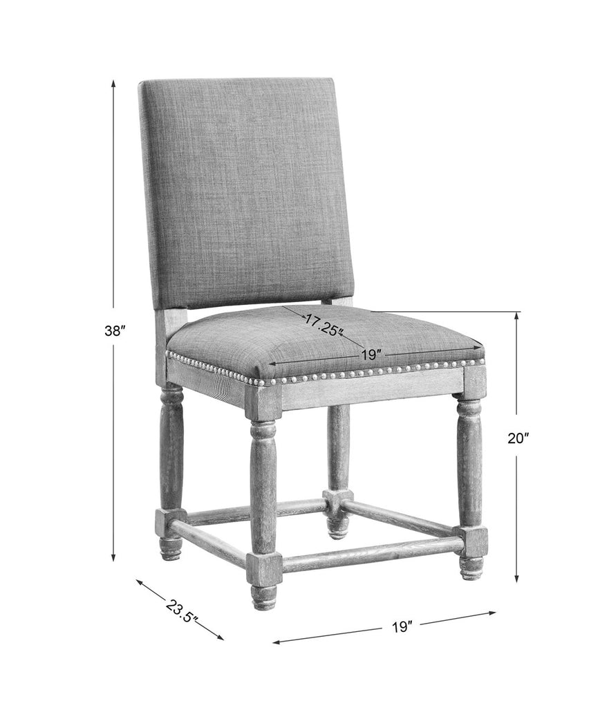 Laurens Gray Accent Chair - Bombay Mercantile