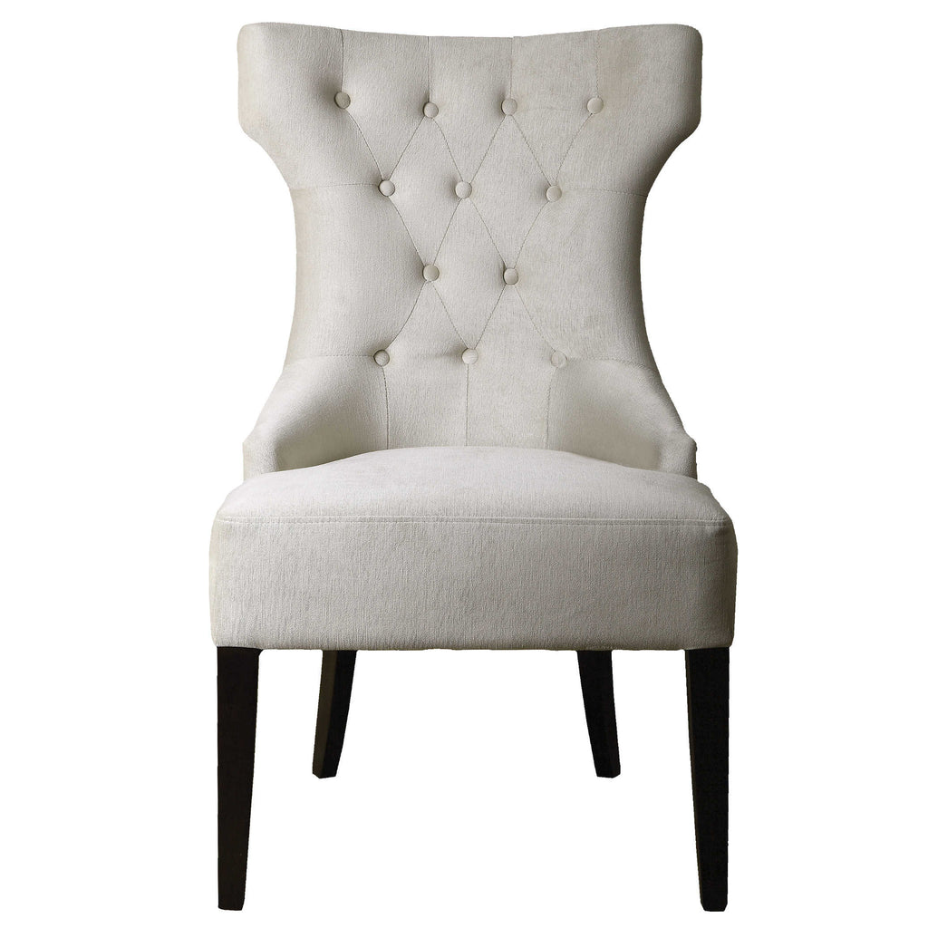 Arlette Tufted Wing Chair - Bombay Mercantile