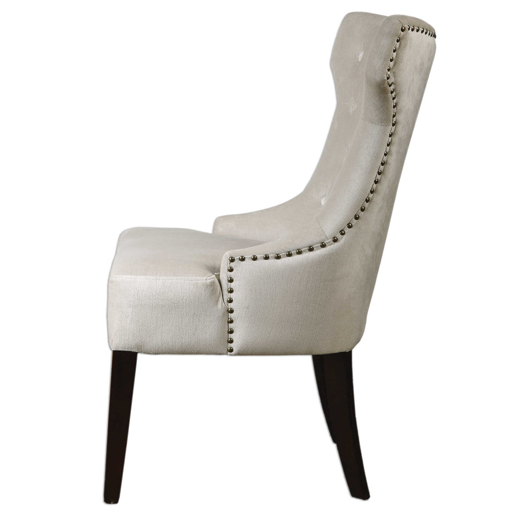 Arlette Tufted Wing Chair - Bombay Mercantile
