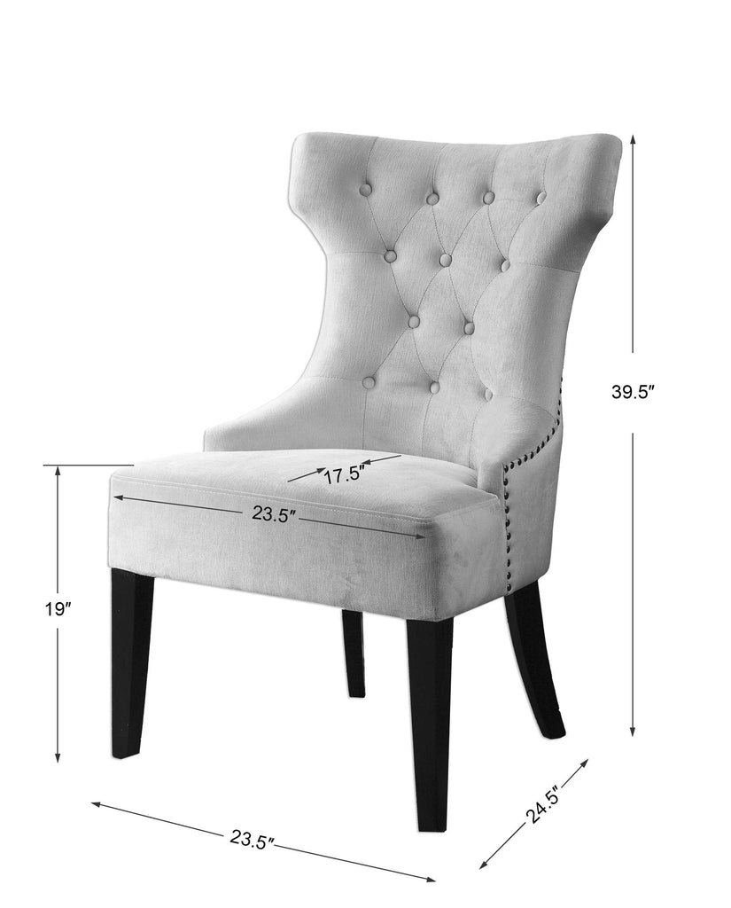 Arlette Tufted Wing Chair - Bombay Mercantile