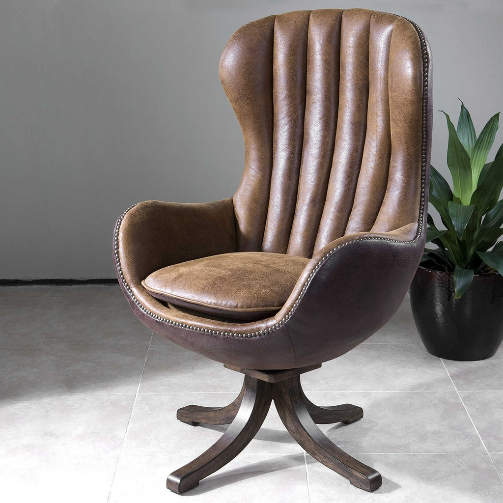 Garrett Mid-century Swivel Chair - Bombay Mercantile