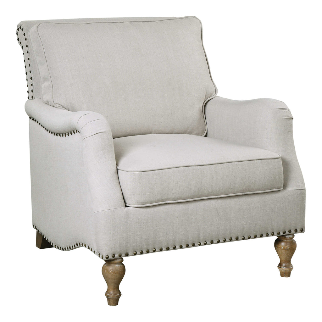 Armstead Antique White Armchair - Bombay Mercantile