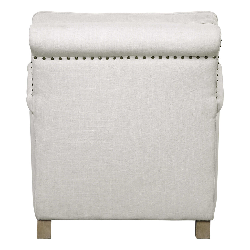 Armstead Antique White Armchair - Bombay Mercantile