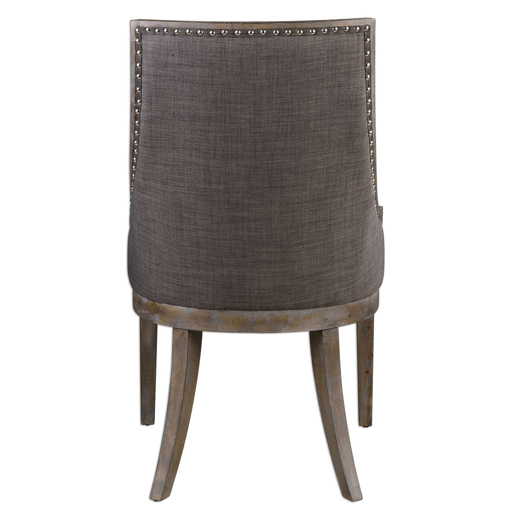Aidrian Charcoal Gray Accent Chair - Bombay Mercantile