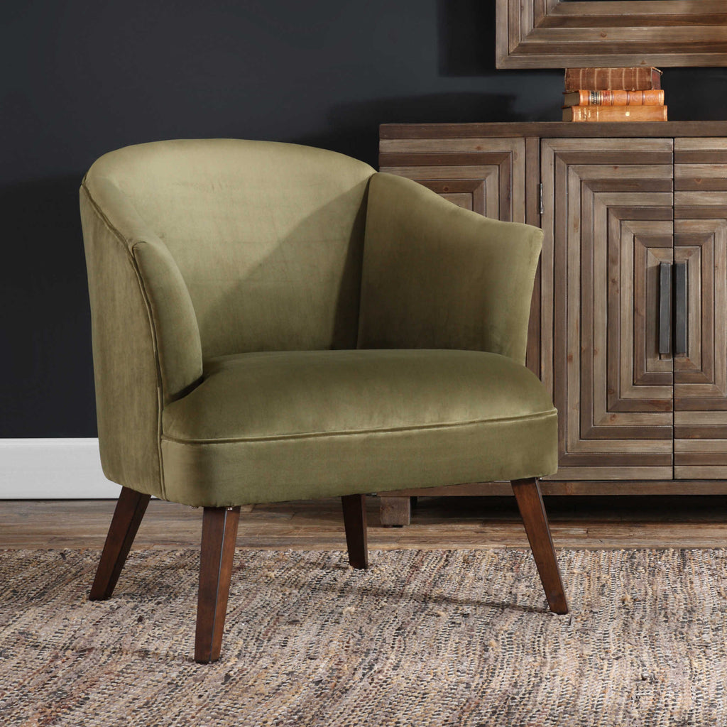 Conroy Olive Accent Chair - Bombay Mercantile