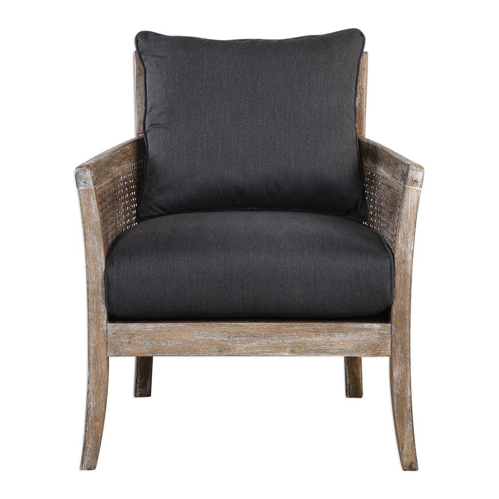 Encore Dark Gray Armchair - Bombay Mercantile