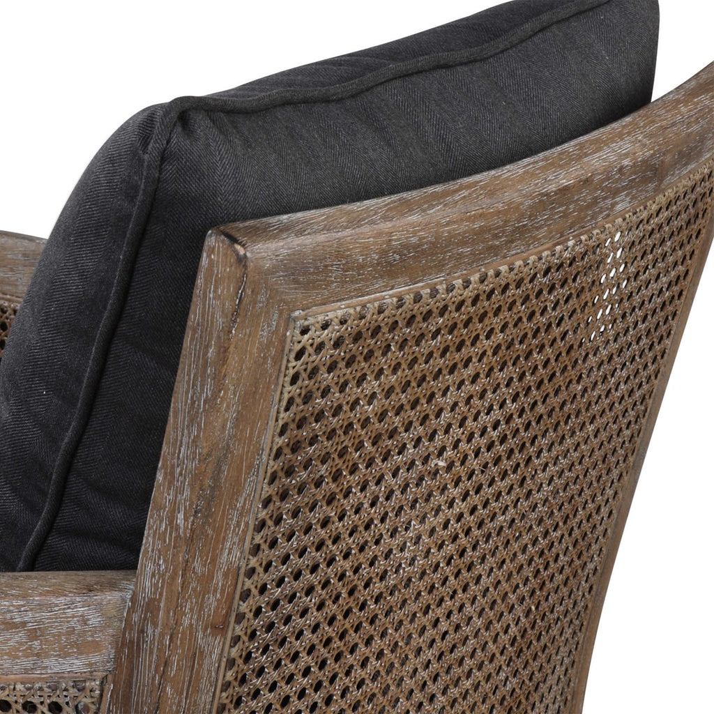 Encore Dark Gray Armchair - Bombay Mercantile